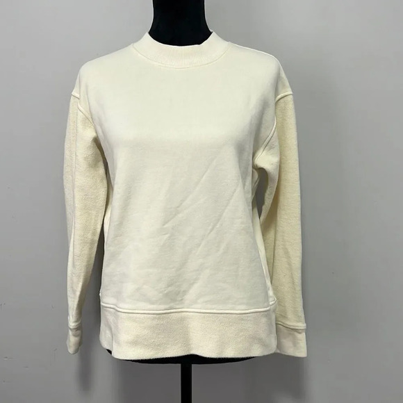 All:Row Sweaters - All:Row || Crewneck Long Sleeve Cotton Cream Sweater size Small